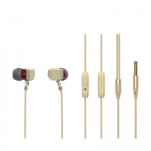3.5 mm nkwụnye ekwe ntị wired na Soft Silicon Earbuds Yison X600