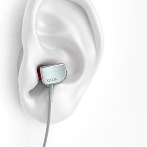 3.5 mm nkwụnye ekwe ntị wired na Soft Silicon Earbuds Yison X600