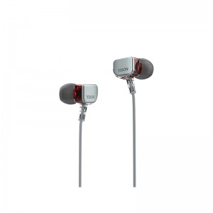 3.5 mm nkwụnye ekwe ntị wired na Soft Silicon Earbuds Yison X600