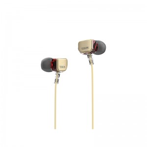 3.5 mm nkwụnye ekwe ntị wired na Soft Silicon Earbuds Yison X600