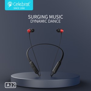 Bose Wireless Earphones Supplier –  A22 Sporting Equip Magnetic Attach Super Bass Wireless Neckband Earphone – YISON