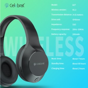 Celebrat A27 Bluetooth Lub mloog pob ntseg