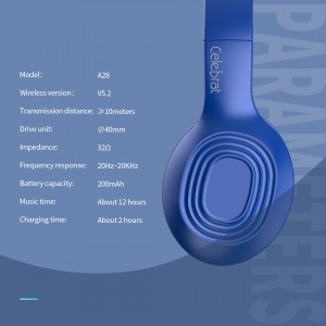 Celebrat A28 Bluetooth Lub mloog pob ntseg