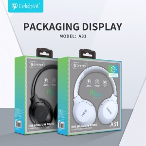 Celebrat A31 Foldable Portable Bluetooth Headphones