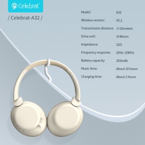 Celebrat A32 Bluetooth Headphones