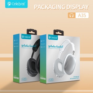 Cuffie wireless Celebrat A35 con effetto sonoro panoramico a 360°