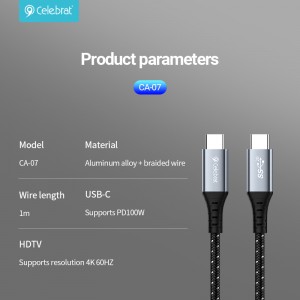 Celebrat CA-07 Charging/Transfer Cable, Plug and Play