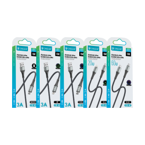 Celebrat CB-40 Aluminom Alloy siri ike braided, Ultra-Fast Charging & Data Transmission Cable