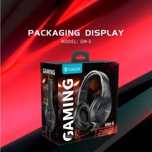 Celebrat GM-5 GAMING Lub mloog pob ntseg