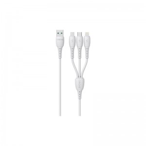 Factory Price 3 In 1 Usb Charging Cable For IOS Type-c Android