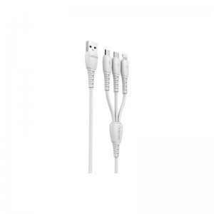 Factory Price 3 In 1 Usb Charging Cable For IOS Type-c Android