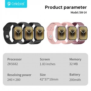 Celebrat SW-14 Smartwatch With Exquisite Design And Excellent Performance
