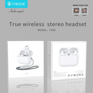 หูฟังสเตอริโอไร้สาย Celebrat T500 True