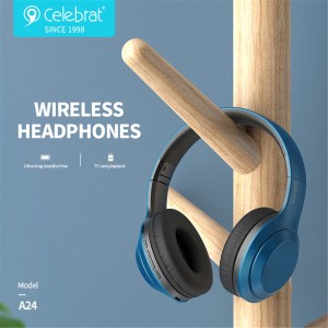 Wholesale Best Pink Wireless Headphones Manufacturers –  Wholesale Celebrat A24 Stable Signal Heavy Bass Wireless Headphone – YISON