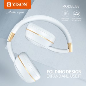Wholesale Best Dewalt Bluetooth Headphones Supplier –  YISON New B3 Deep Bass Headset Headphones Wireless earbuds  – YISON