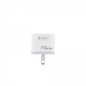 PD 18W Fast Charging Adapter Celebrat C-S3-US QC 3.0 USB-A+Type-C Mobile Phone Charger