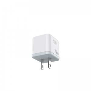 PD 18W Fast Charging Adapter Celebrat C-S3-US QC 3.0 USB-A+Type-C Mobile Phone Charger