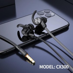 OEM Manufacturer Kaki Hot Sale Wired Metal Earphone Heavy Bass