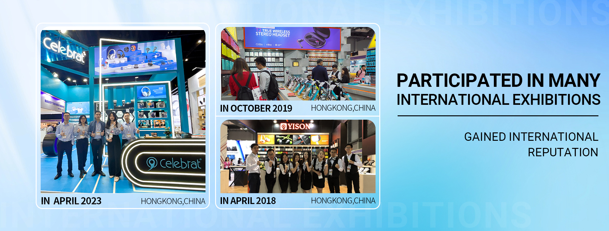 Participated in many international exhibitions, Gained international reputation