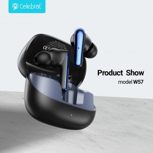 Celebrat New Arrival W57 TWS Earphones with Ultra Stable Transmission, Fashionable Design, Long Battery Life and Comfortable Wearing