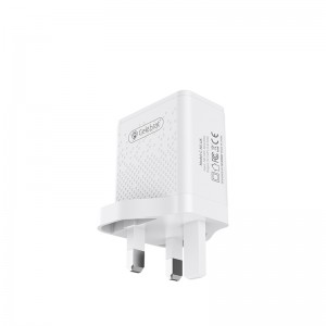 Celebrat C-N512W USB-C Dual USB Interface Portable Power Charging Travel Adapter EU UK US 