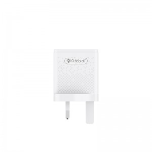 Celebrat C-N512W USB-C Dual USB Interface Portable Power Charging Travel Adapter EU UK US 