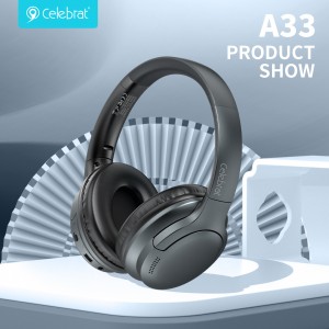 Celebrat A33 ANC Noise Reduction Bluetooth Headphones