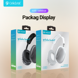 Celebrat A35 Wireless Headphones, Ultra-Fast Connections And Unparalleled Sound Quality.