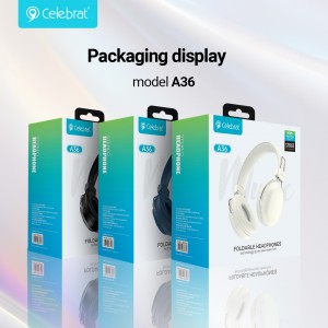 Celebrat New Arrival A36 Stable Transmission, Clear Sound Quality, Comfortable and Portable Wireless Headphones