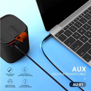 Celebrat AU-01 Audio Cable with two way male 3.5mm anti-oxidation gold-plated pins