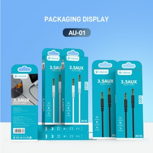 Celebrat AU-01 Audio Cable with two way male 3.5mm anti-oxidation gold-plated pins