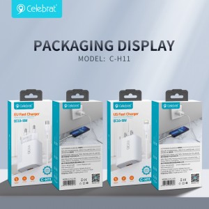 Celebrat C-H11(EU) QC3.0 multi-protocol fast charging charger with Intelligent identification chip