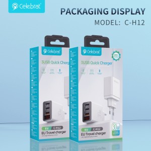 Celebrat C-H12 Safe and reliable charger made of flame retardant materials