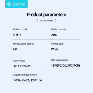 Celebrat New Arrival C-H13（UK） Ultra-high Cost-effective Smart Charger, continued hot sales.