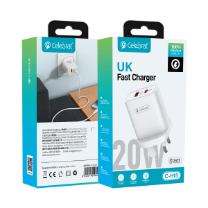 Celebrat New Arrival C-H15（UK） Fast Charging Charger, Can Fully Charge More Than 80% In 40 Minutes