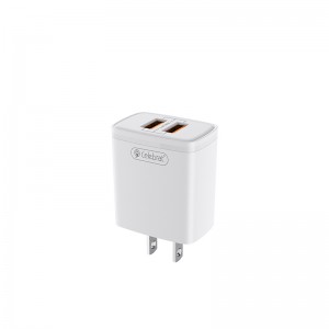 Portable Travel Charger US Celebrat C-N2 Super Fast Charging Double Usb Wall Charge