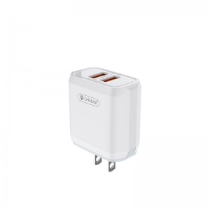 Dual Micro USB Charger 12W US Plug USB Cell Phone Charger 5V 2.4A Celebrat C-N3