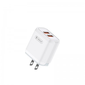 Dual Micro USB Charger 12W US Plug USB Cell Phone Charger 5V 2.4A Celebrat C-N3