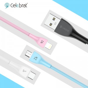 Celebrat CB-23 Charging + Transmission Two-In-One Cable For iOS 2.4A, Support 480mbps Transmission Speed