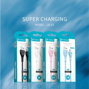 Celebrat CB-23 Charging + Transmission Two-In-One Cable For Micro 2.1A, Support 480mbps Transmission Speed