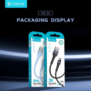 Celebrat CB-26 Fast Charging + Data Transfer Cable For Type-C 3A