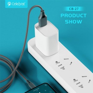 Celebrat CB-27 Cable For Fast Charging + Data Transfer(T/L)