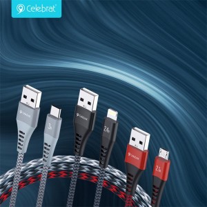 Celebrat CB-28 Smart chip charging&transfer cable(T/L/M)
