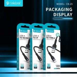 Celebrat CB-29 Smart Chip Charging&Transfer Cable For IOS 2.4A