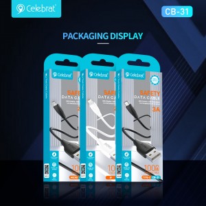 Celebrat CB-31 Silicone Fast charging Data Transmisson Cable For For IOS 2.4A