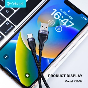 Celebrat CB-37 Charging&Transfer Cable For IOS, Anti-oxidation and Corrosion