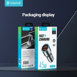 New Arrival Celebrat CC-18 Car Charger with two USB ports
