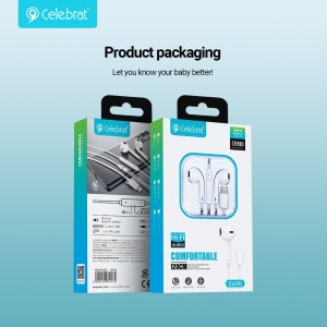 Celebrat E600 Wired Earphones With Pure Sound Quality and Clear Vocals