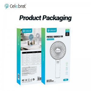 Celebrat F6, Portable Handheld Fan With Silent Strong Wind and Long-Lasting Endurance