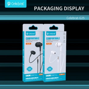 Celebrat G25 Wired Earphones with Purer Sound